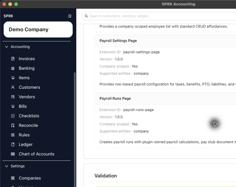 Plugin preview status showing the bundle is ready to install